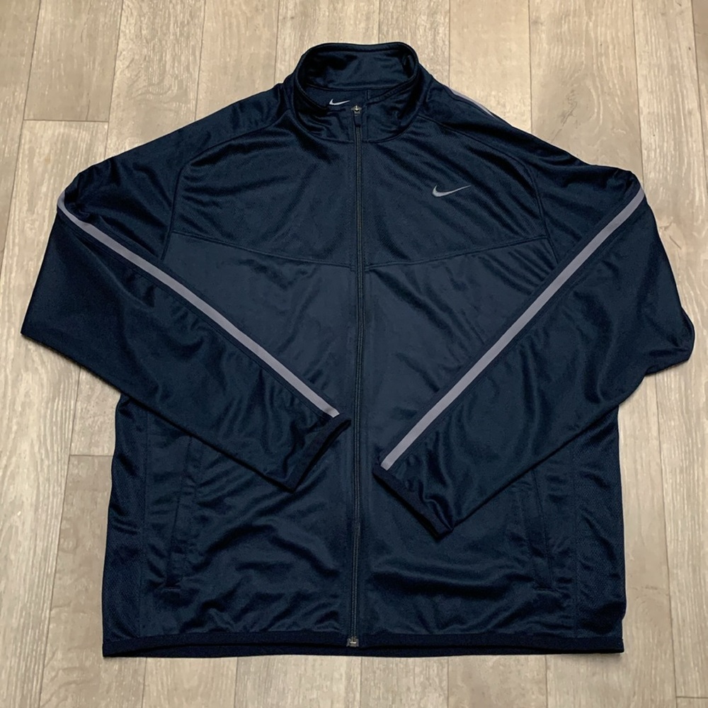 Mens Nike‎ Training Track Performance Dri Fit Full Zip Lightweight Jacket
